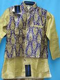 Jodhpuri Birjis Trouser Kurta Waist Coat Set #8206